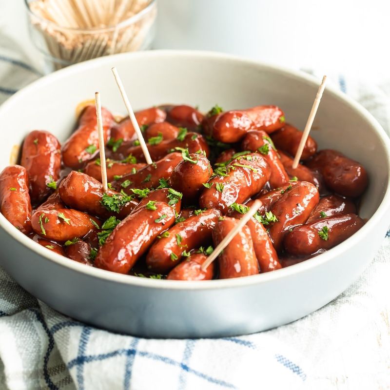 Cocktail Wieners In BBQ Sauce