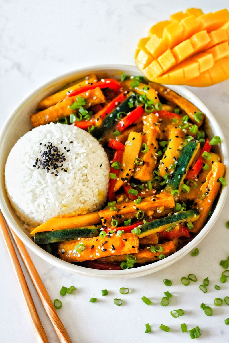 Mango Tofu Stir-Fry