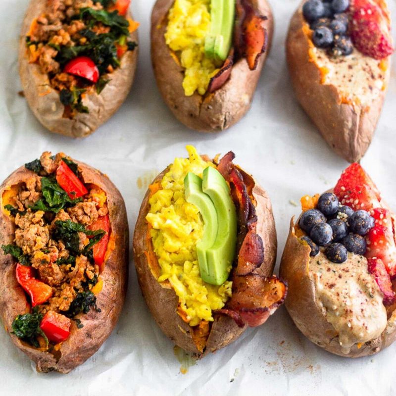 Stuffed Breakfast Sweet Potatoes