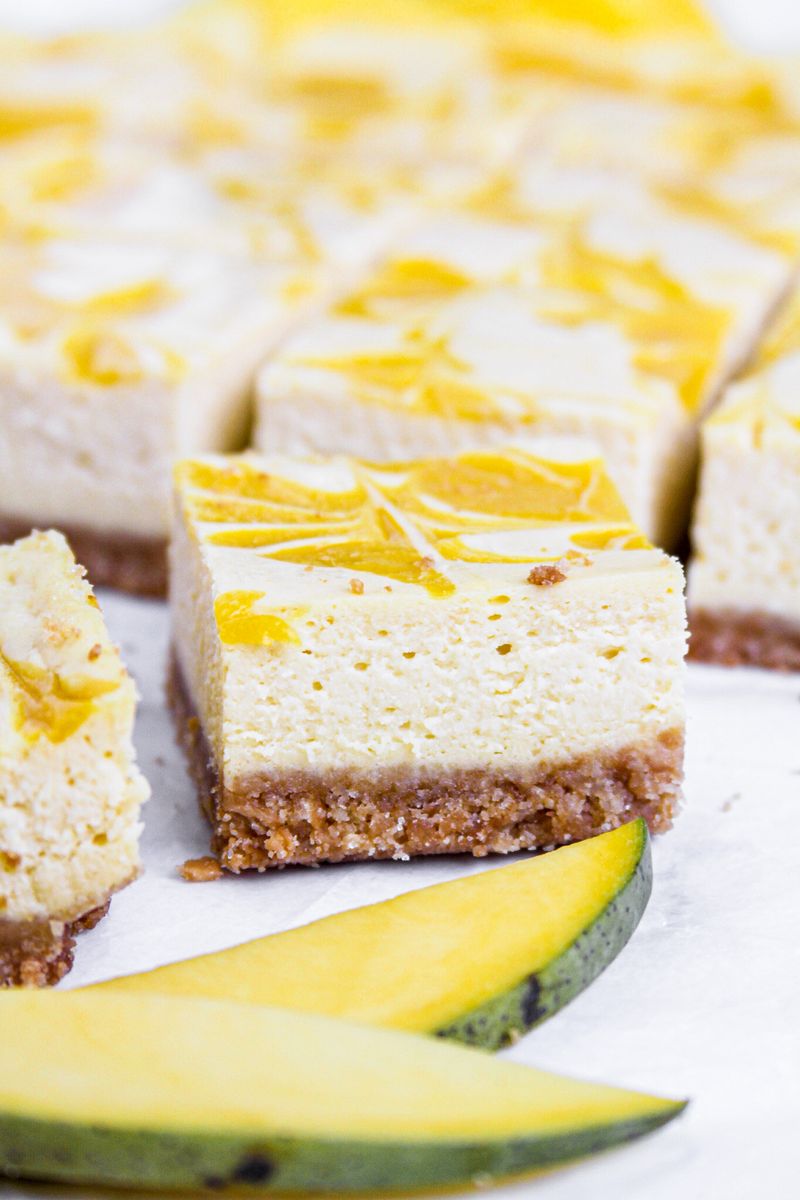 Mango Cheesecake Bars