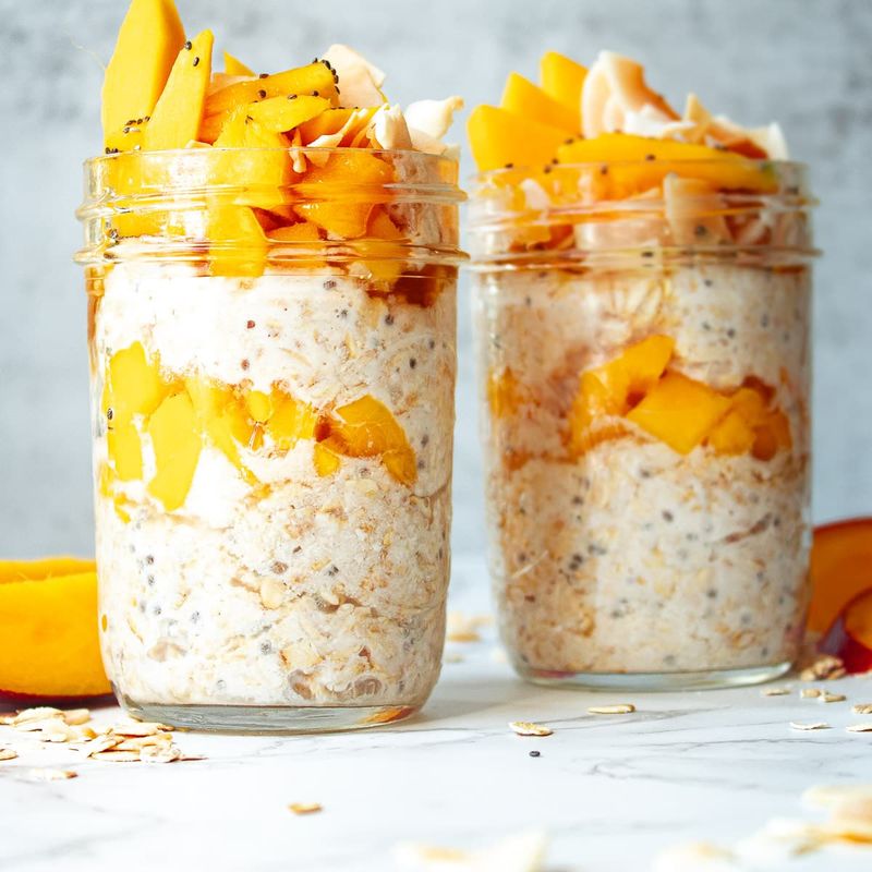 Mango Coconut Overnight Oats