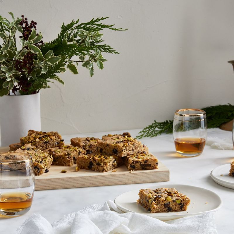 Salted Honey Fig Blondies
