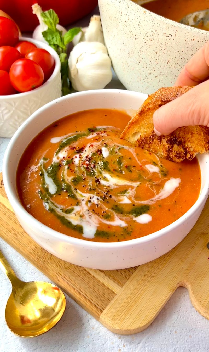Roasted Cherry Tomato Soup