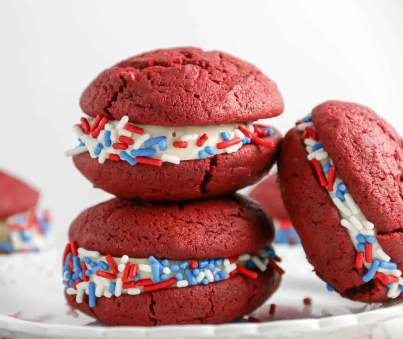 Red Velvet Whoopie Pies
