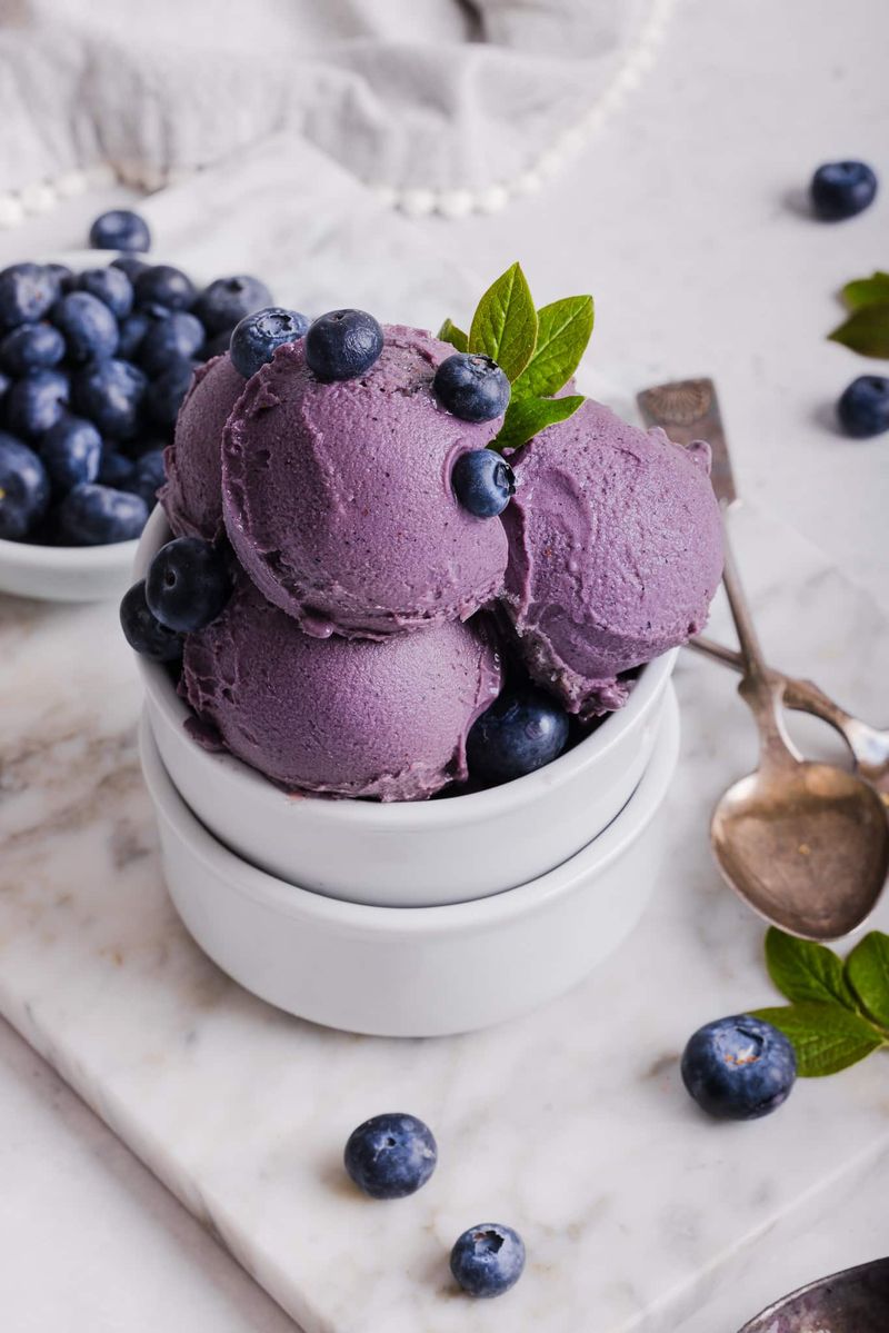 Blueberry Greek Yogurt Creami