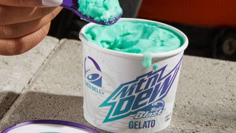 Taco Bell's Baja Blast Gelato