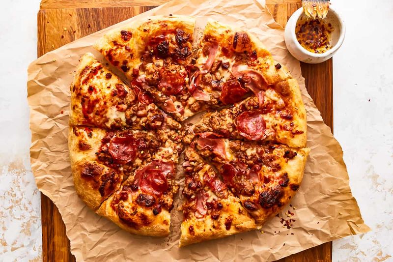 Quick Italian Meat Pizza