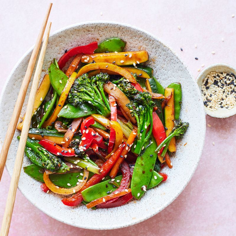 Vegetable Stir-Fry With Rice