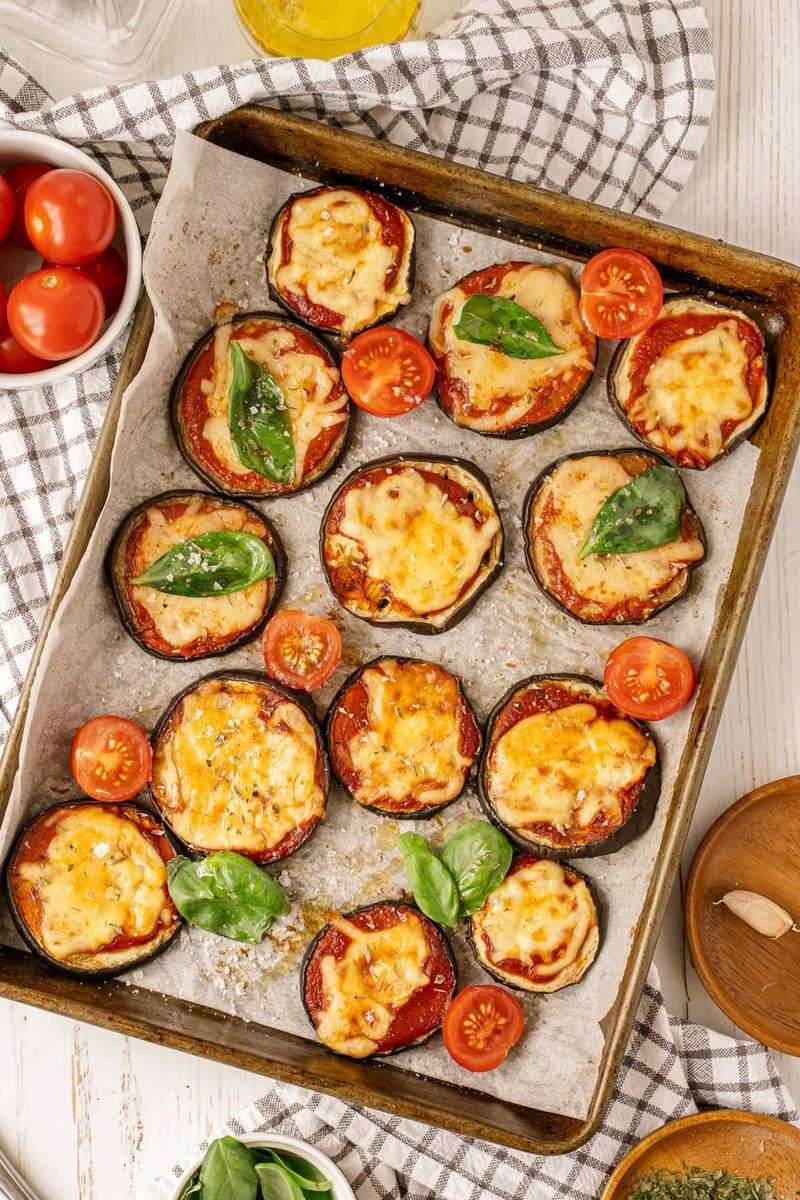 Eggplant Parmesan Stacks