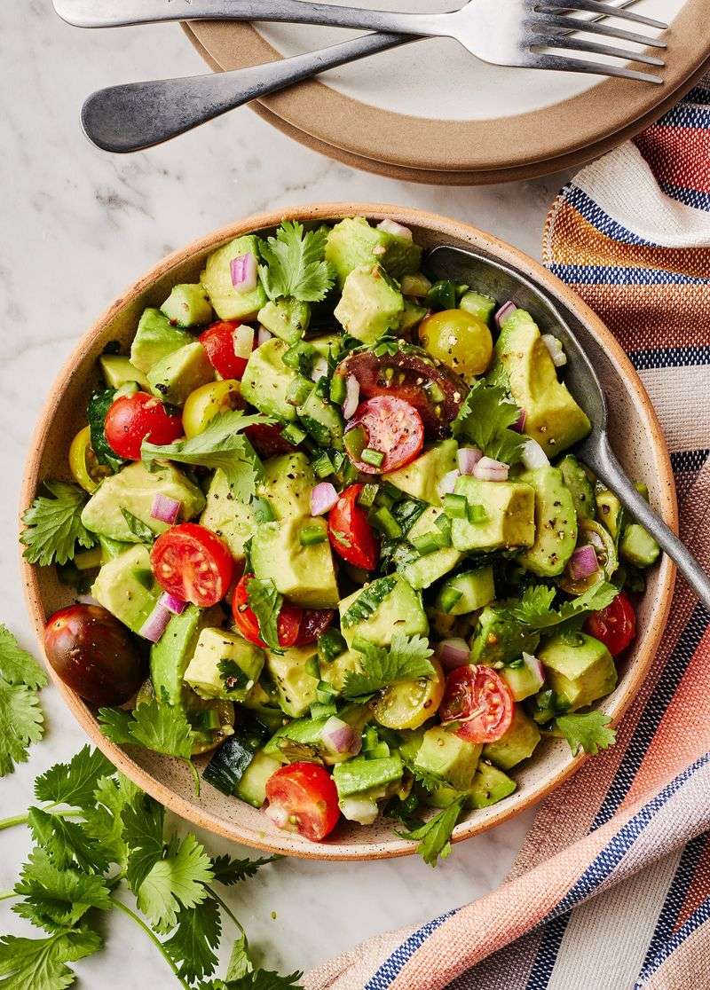 Avocado Lime Cilantro Salad