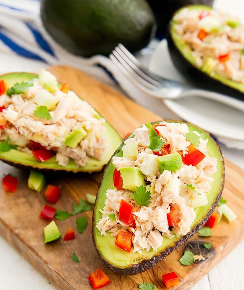 Avocado Tuna Salad Boats