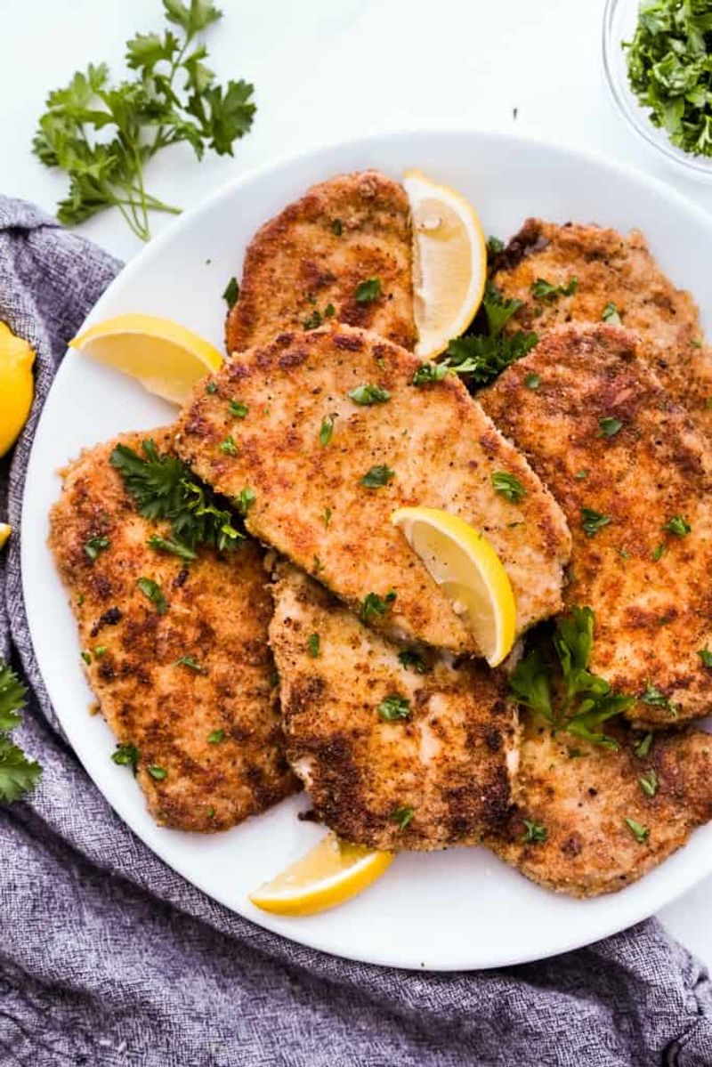 Garlic Parmesan Crusted Pork Chops