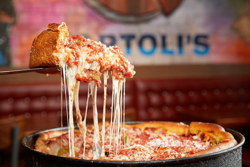 Deep Dish Pizza With Extra Cheese