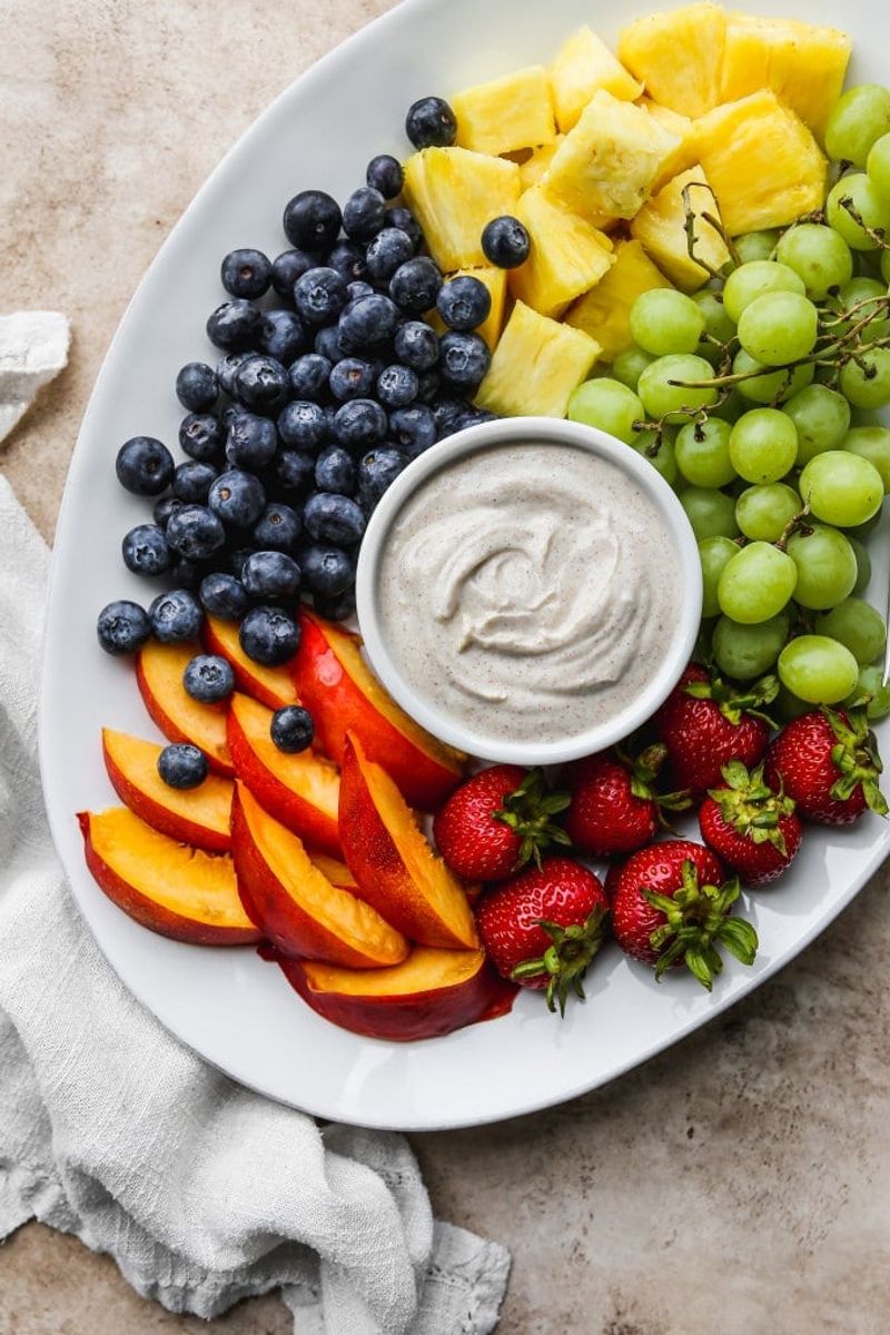 Fresh Fruit With Honey-Yogurt Dip