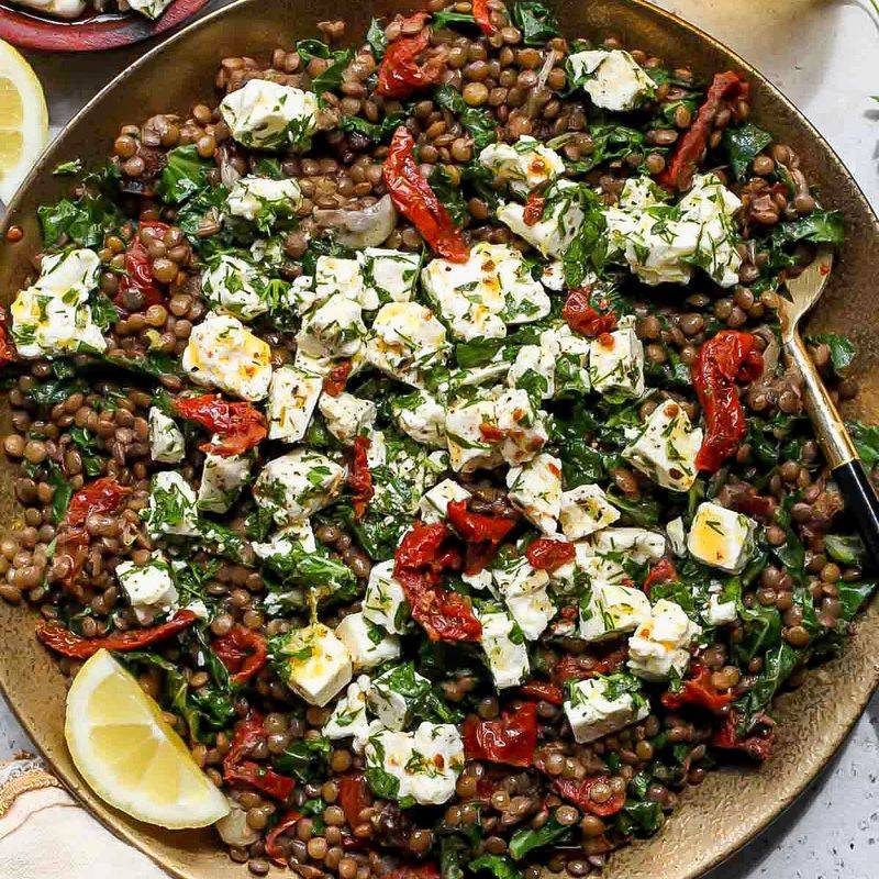 Lentil Salad With Feta and Herbs