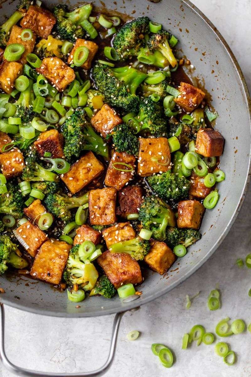 Ginger Soy Glazed Tofu Stir-Fry
