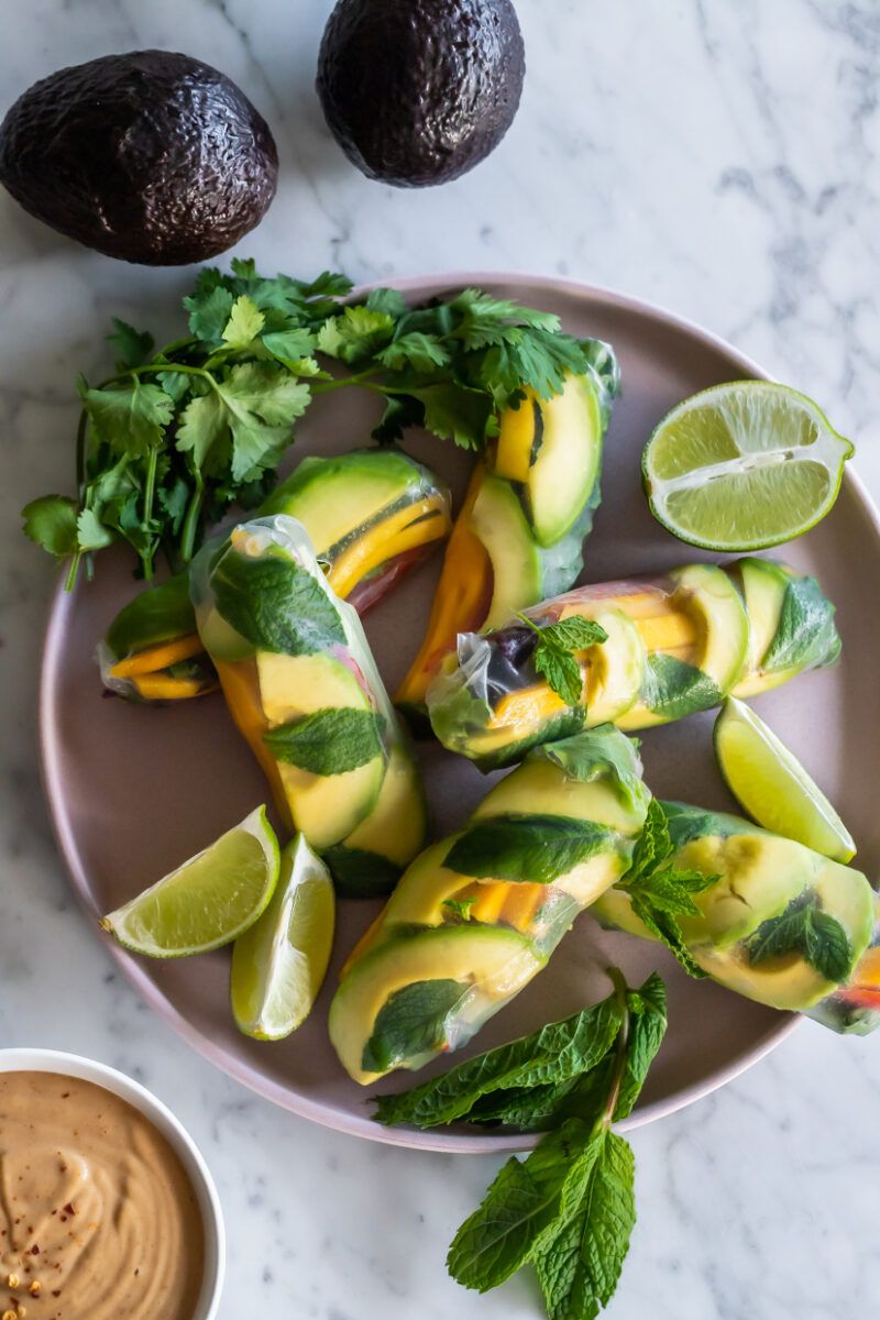 Mango Coconut Rice Paper Rolls