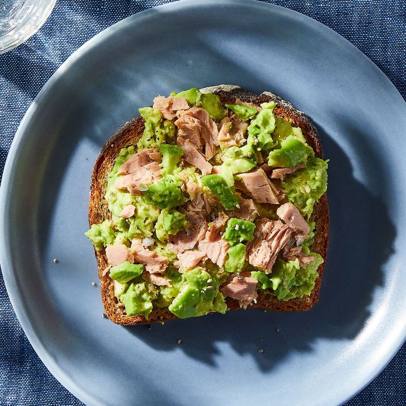 Canned Tuna On Toast With Avocado