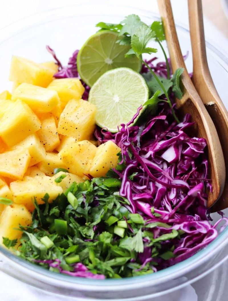 Caribbean Pineapple Slaw