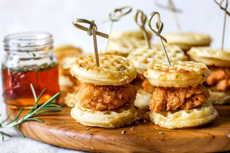 Chicken And Waffle Bites