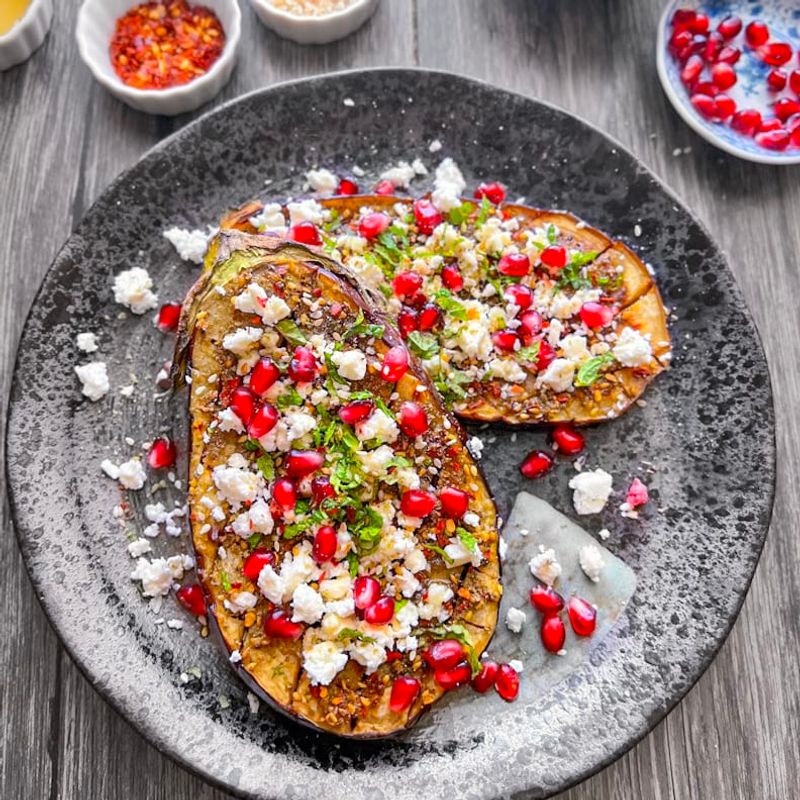 Za'atar Grilled Eggplant Steaks