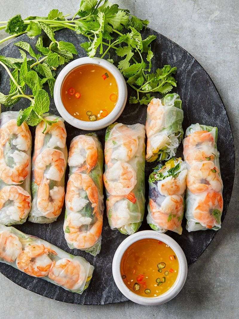 Shrimp And Mango Summer Rolls
