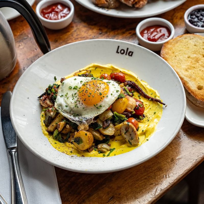 Octopus And Potato Skillet With Fried Egg