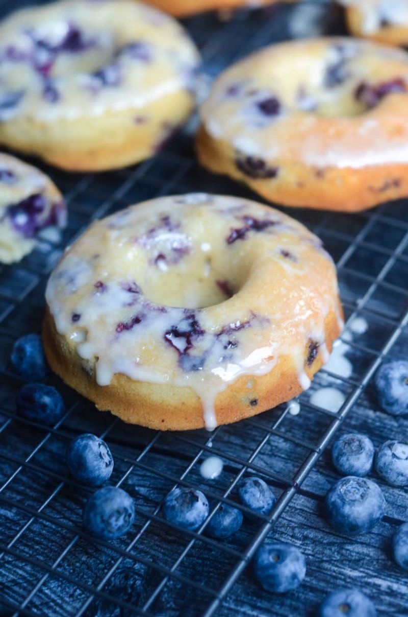 Blueberry Buttermilk Donuts