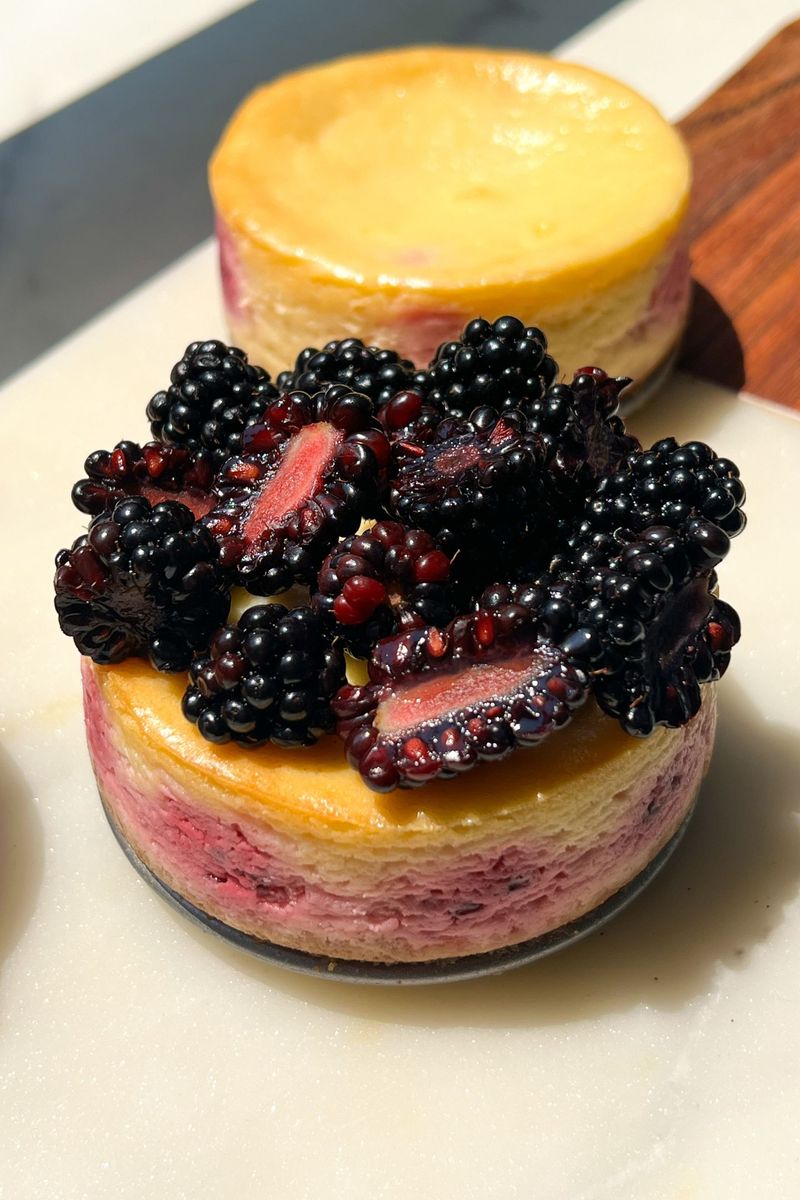 Blackberry Lemon Ricotta Cups