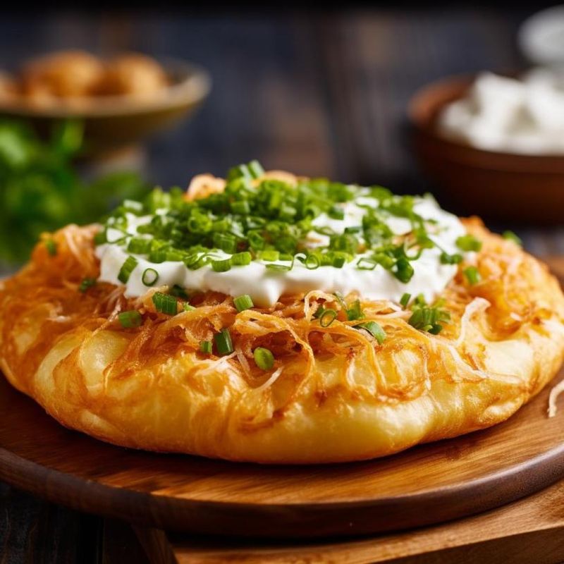Langos (Hungary - Topped Version)