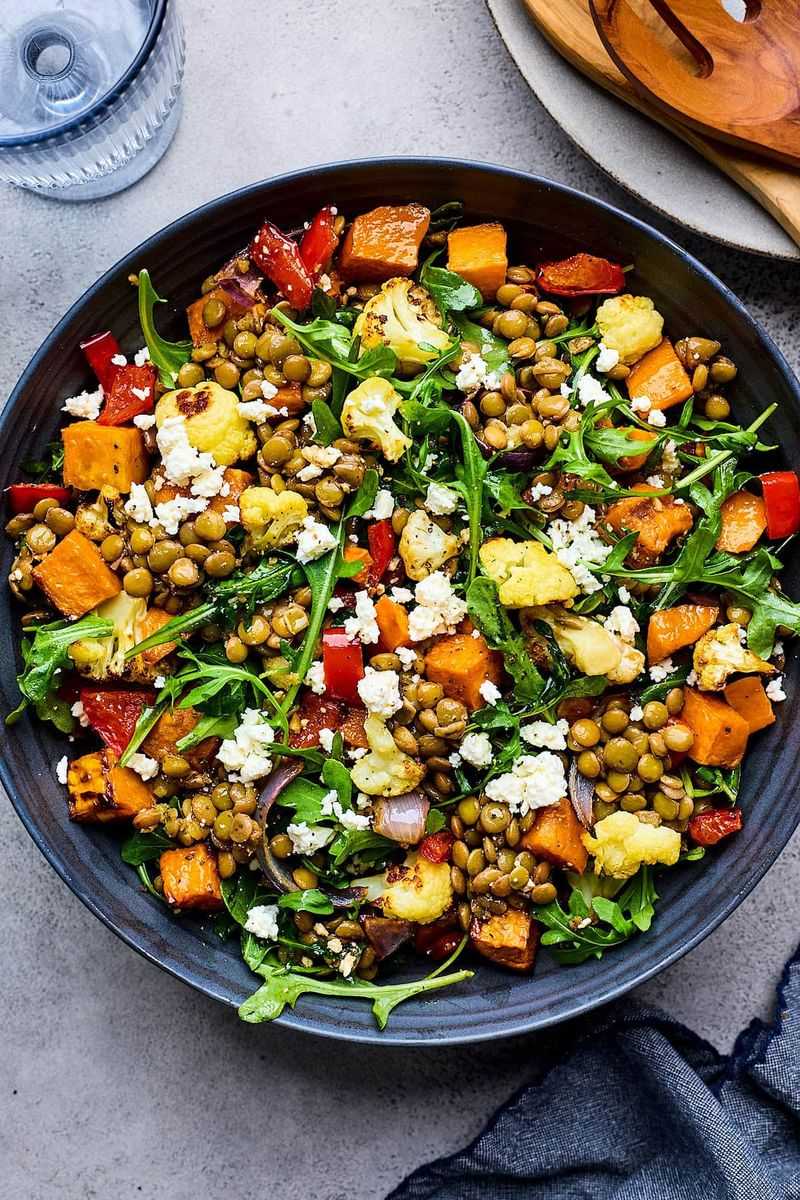 Lentil And Roasted Vegetable Salad