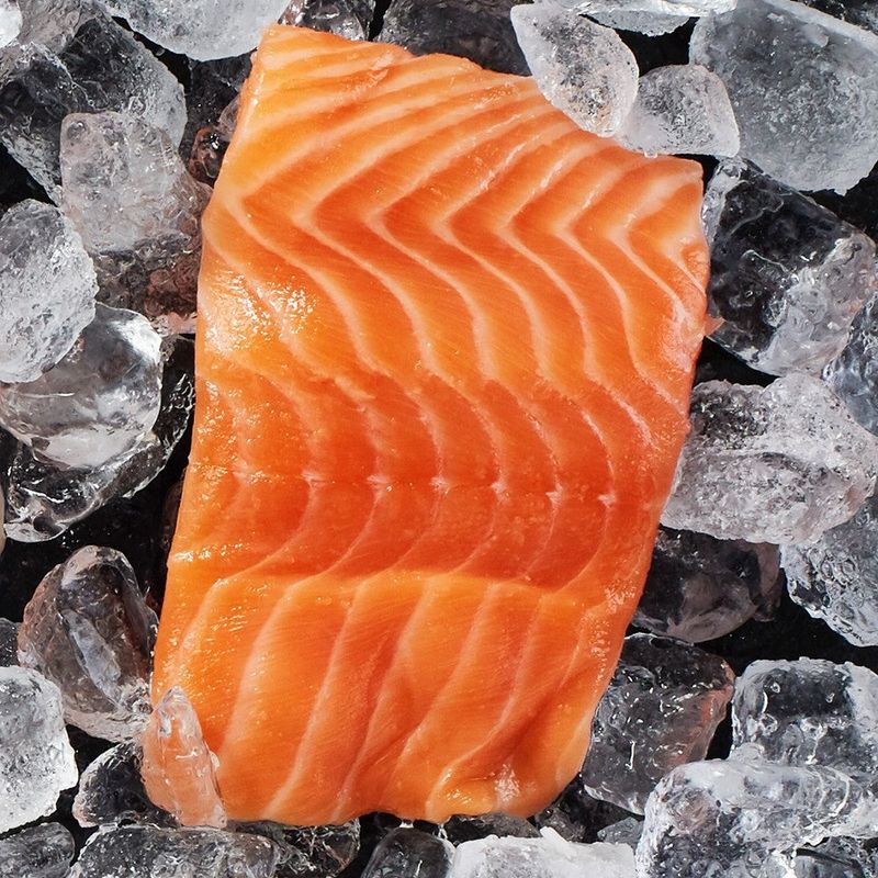 Farm-Raised Salmon With Artificial Coloring