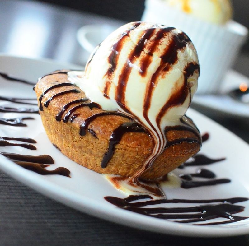 Warm Chocolate Chip Lava Cookie