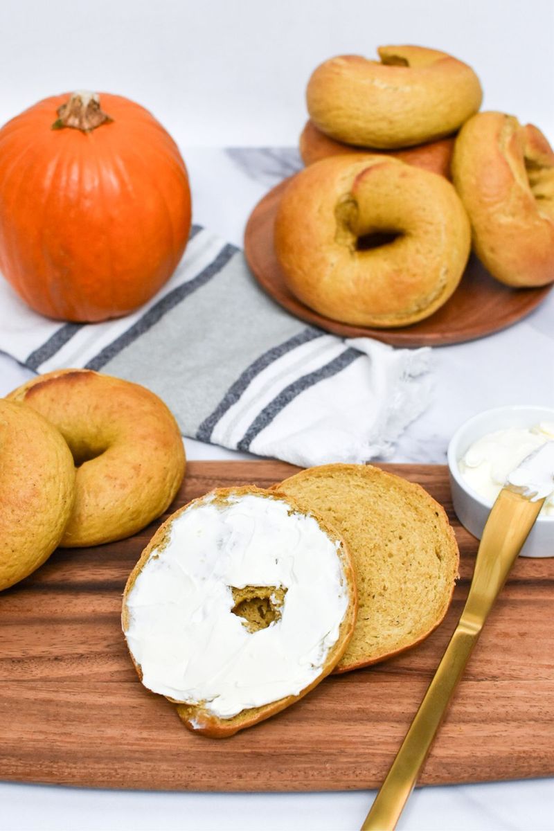 Pumpkin Spice Bagel