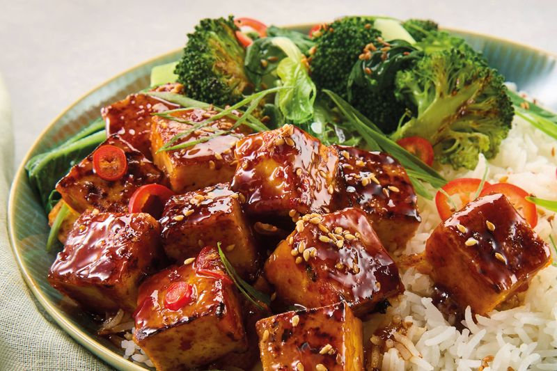 Sweet Chili Tofu With Broccoli