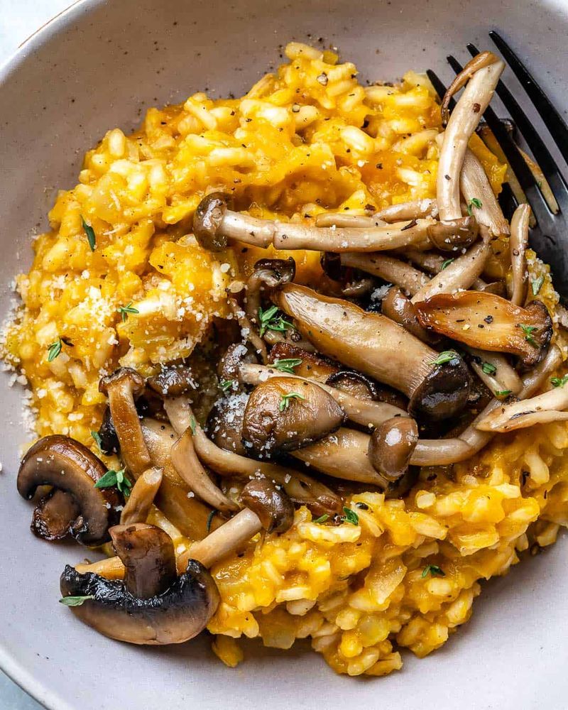 Butternut Squash And Mushroom Risotto