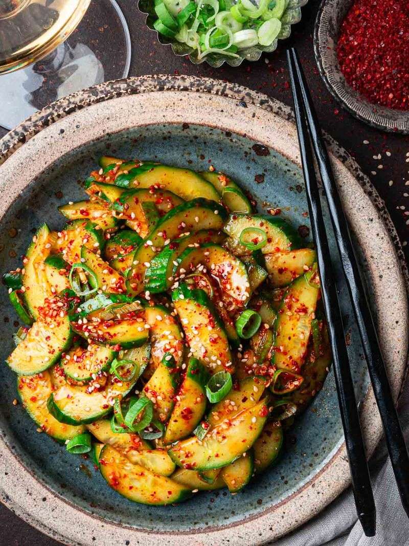 Spicy Korean Cucumber Salad
