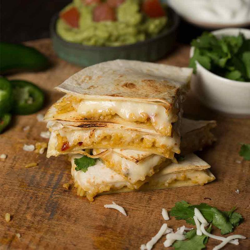 Rice And Cheese Quesadillas