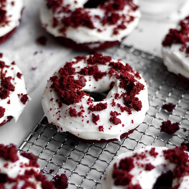 Heavenly Red Velvet Donuts