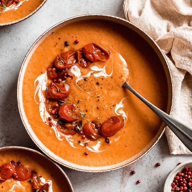 Store-Bought Soup With Fancy Toppings