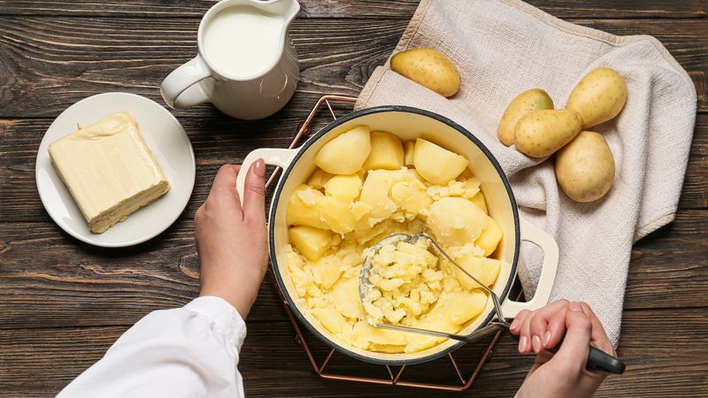 Mashing Cold Potatoes
