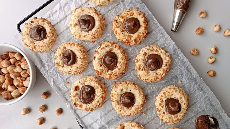 Nutella Thumbprint Cookies