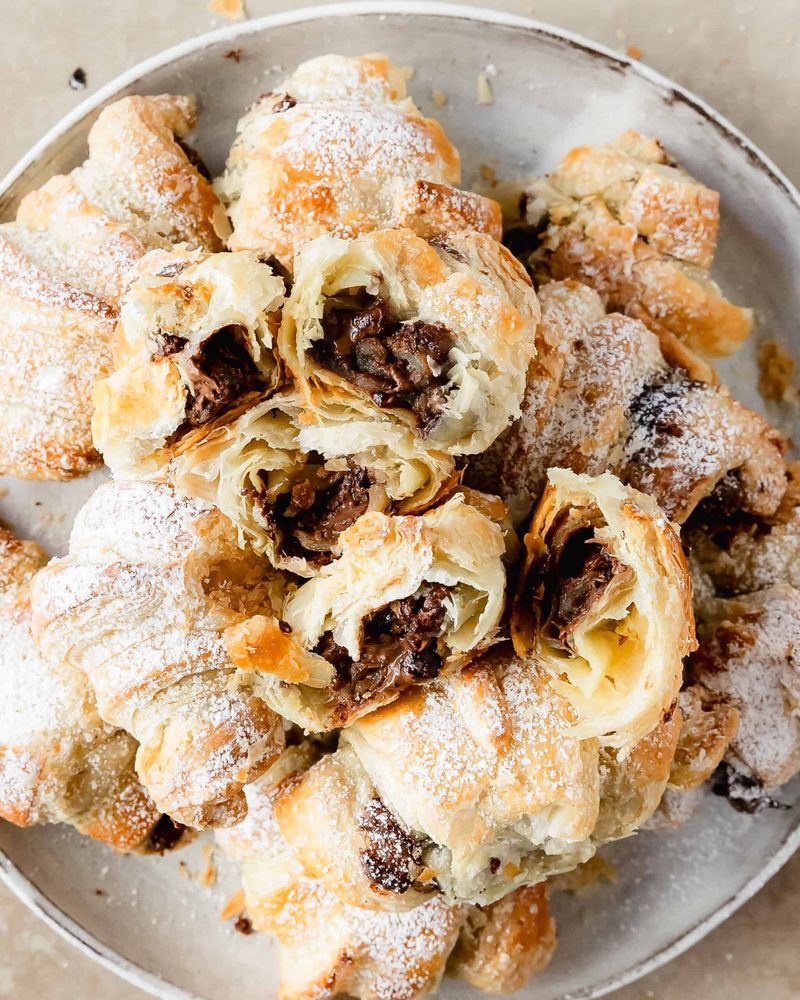 Nutella-Stuffed Crescent Cookies
