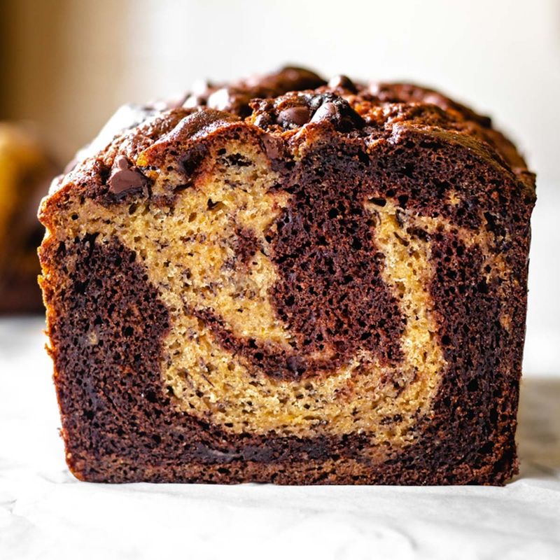 Nutella-Swirled Banana Bread