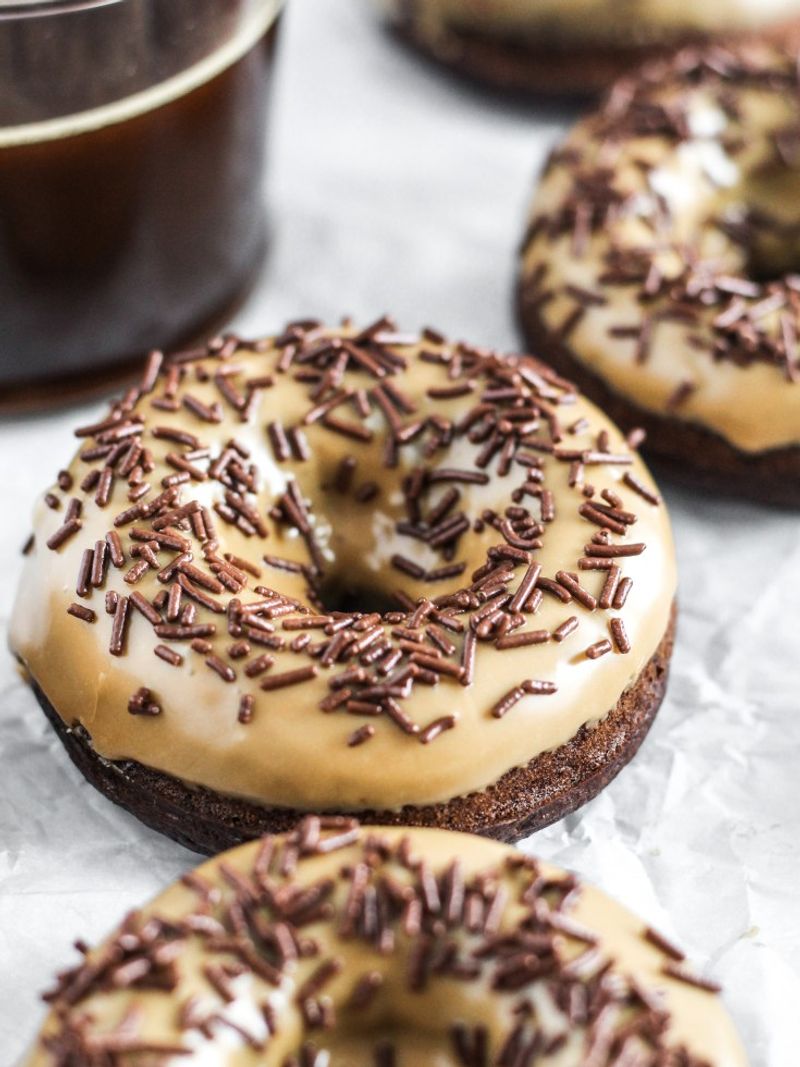 Espresso-Frosted Chocolate Donuts