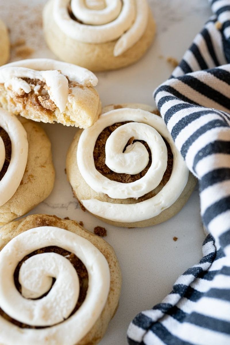 Cinnamon Swirl Sour Cream Cookies