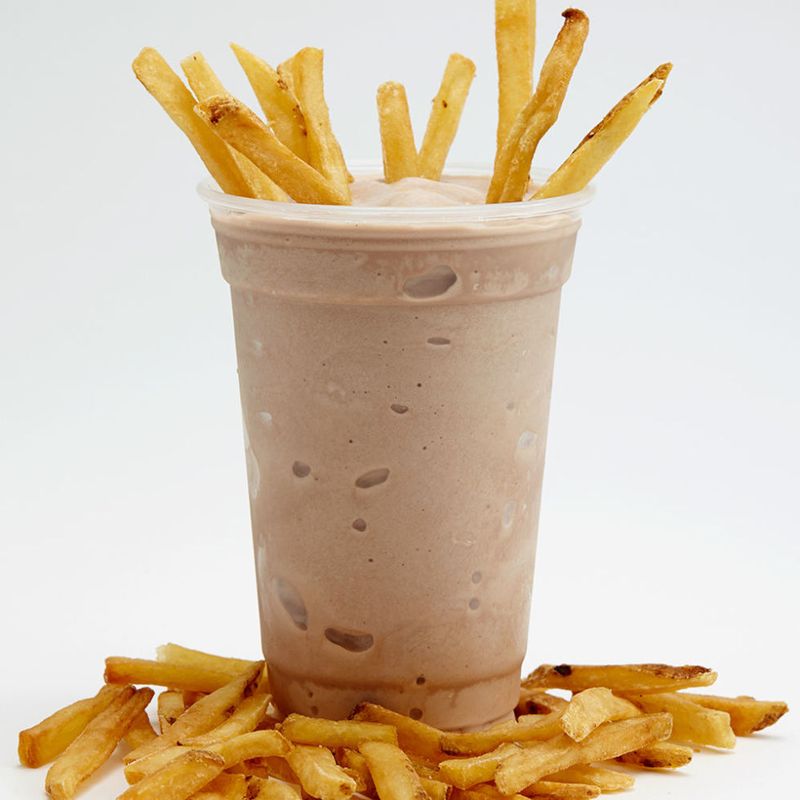French Fries Dipped In Milkshakes
