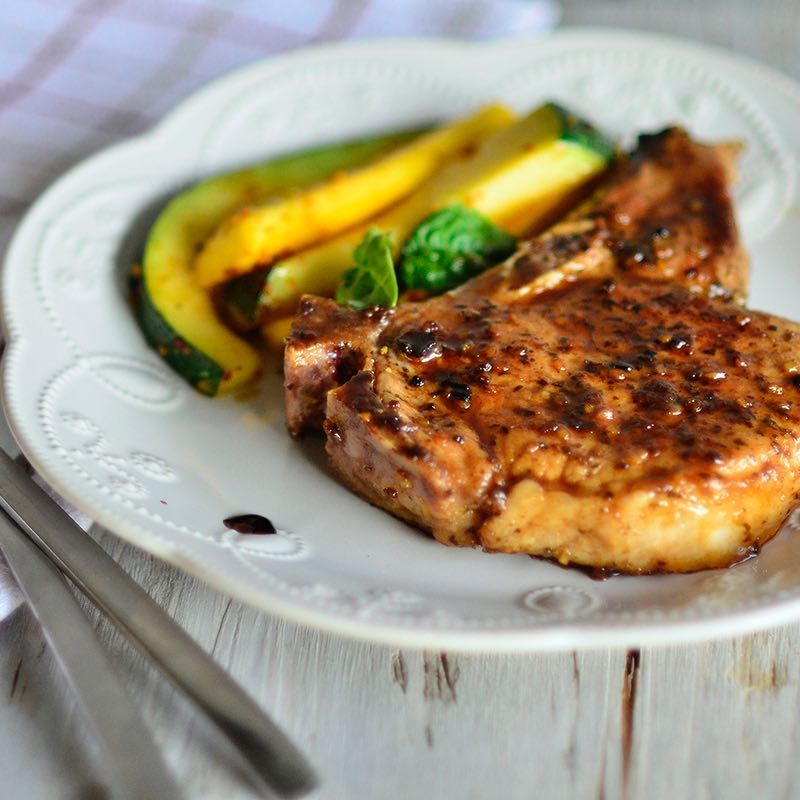 Balsamic Glazed Pork Chops