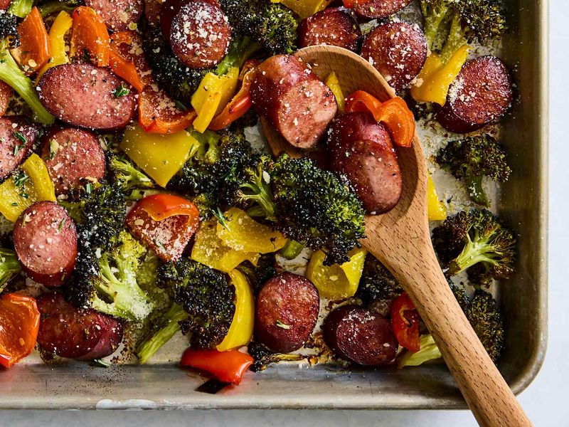 Sheet Pan Sausage And Veggies