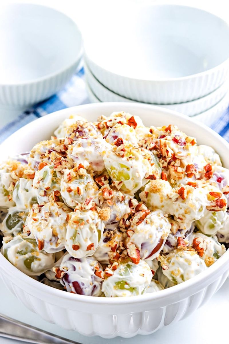 Grape Jello Salad With Cream Cheese Topping